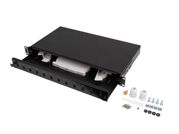 Lanberg FOP1-12SS-LDB patch panel 1U