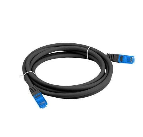 Lanberg PCF6A-10CC-0200-BK hálózati kábel Fekete 2 M Cat6a S/FTP (S-STP)