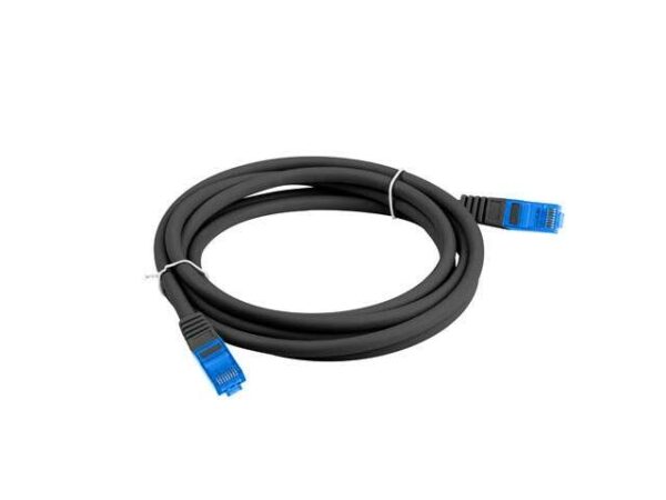 Lanberg PCF6A-10CC-0200-BK hálózati kábel Fekete 2 M Cat6a S/FTP (S-STP)