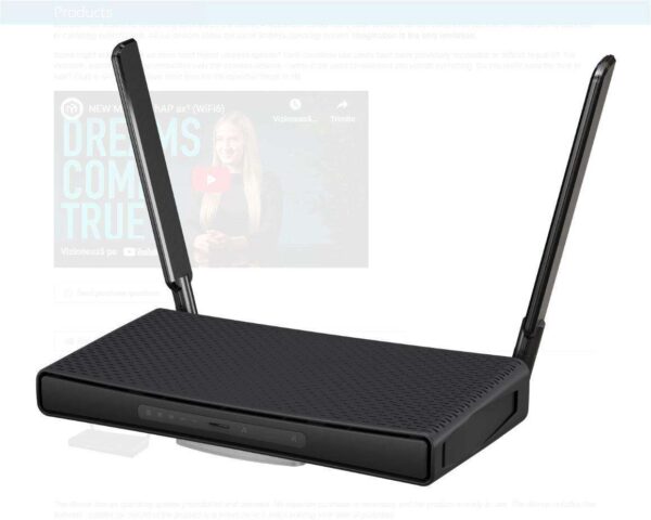 LAN/WIFI MikroTik hAP ax3 router