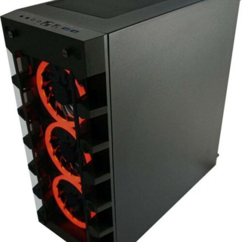 LC Power - 709B - Solar_System_X ATX fekete ablakos gamer számítógépház