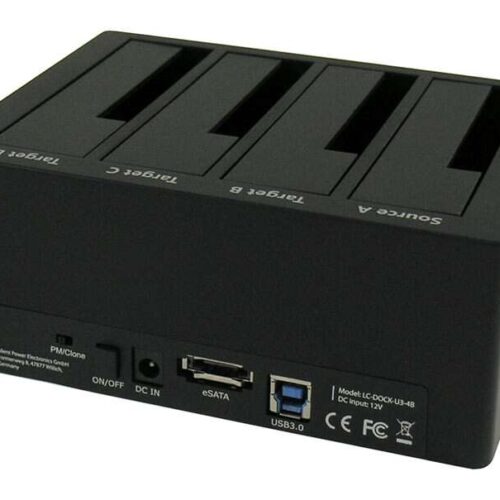 LC-Power LC-DOCK-U3-4B dokkoló állomás tárolóegységhez USB 3.2 Ge...
