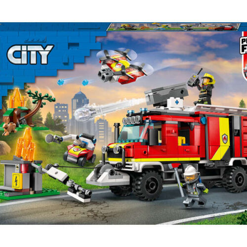 LEGO City Tűzoltó Parancsnoki Teherautó - Építőkészlet - 60374