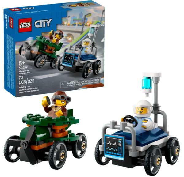 LEGO® City Repülő vs. kórházi ágy