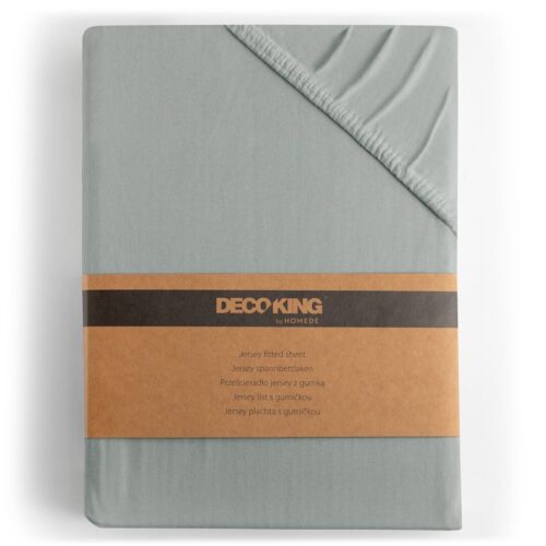 Lepedő AMBER szürke  dzsörzé 140-160x200 DecoKing