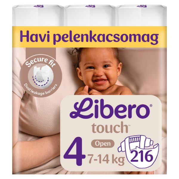 Libero Touch havi Nadrágpelenka 7-14kg Maxi 4 (216db)