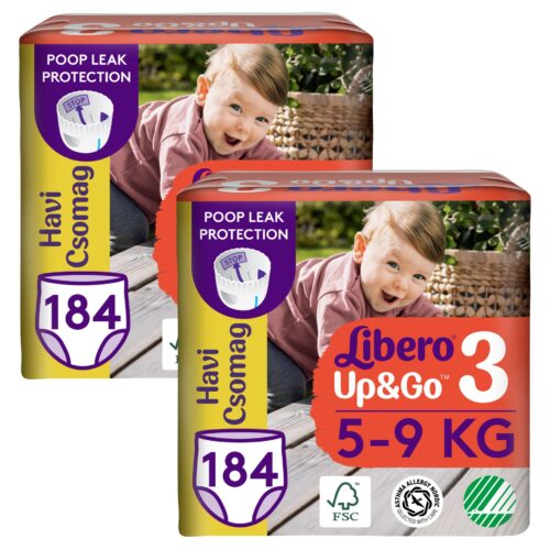 Libero Up&Go 2 havi Pelenkacsomag 5-9kg Midi 3 (368db)