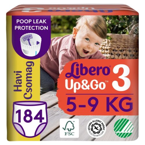 Libero Up&Go havi Pelenkacsomag 5-9kg Midi 3 (184db)