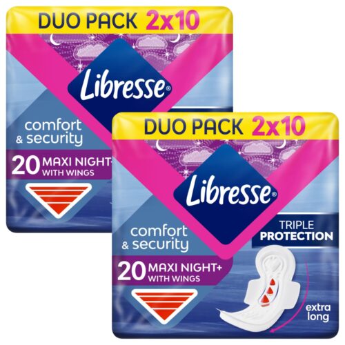Libresse Maxi Night+ Comfort & Security éjszakai egészségügyi...