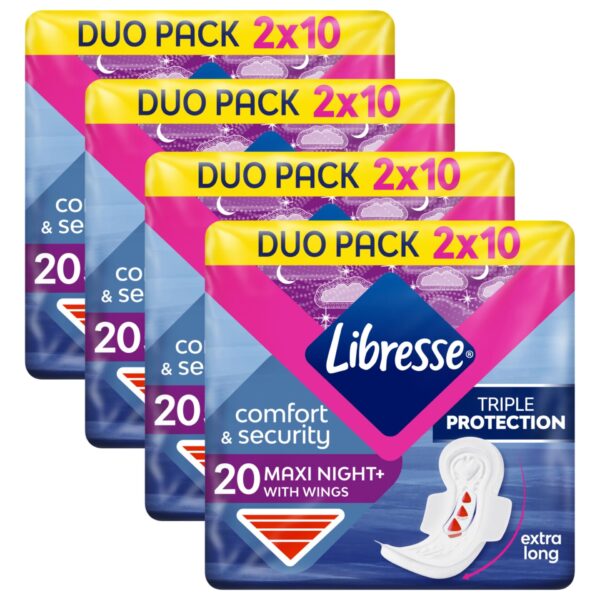 Libresse Maxi Night+ Comfort & Security éjszakai egészségügyi...