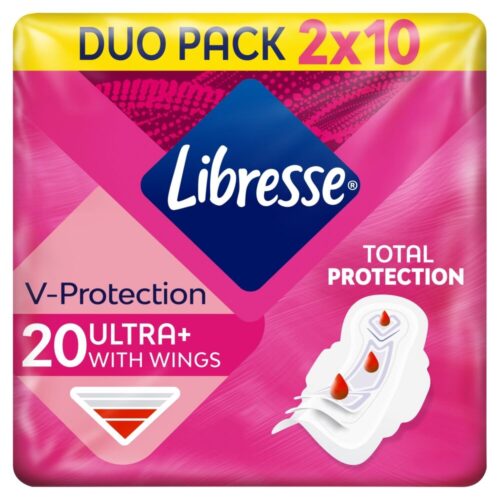 Libresse Ultra+ normál szárnyas egészségügyi Betét 20db