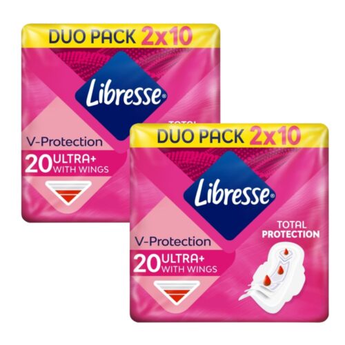 Libresse Ultra+ normál szárnyas egészségügyi Betét 2x20db
