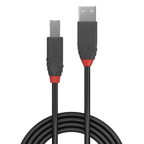 LINDY Anthra Line USB 2.0 A-B Kábel - 0