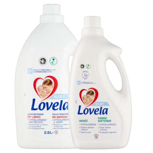 Lovela Baby Hipoallergén folyékony Mosószer csomag színes ruhákhoz