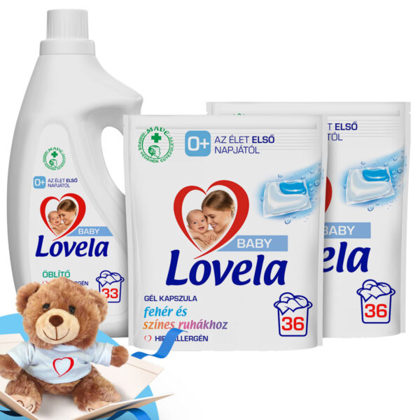 Lovela Baby Hipoallergén Mosókapszula csomag 72 mosás + Ajándék L...