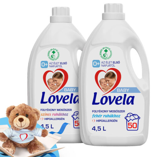Lovela Baby Hipoallergén Mosószer csomag színes és fehér ruhákhoz...
