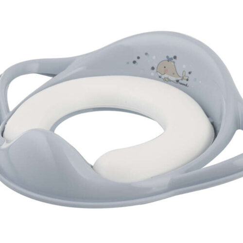Maltex WC szűkítő fogantyúval puha Bálna Minimal - satin blue