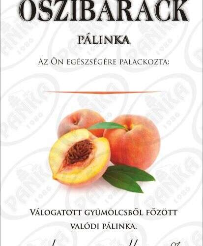 Matrica őszibarack pálinka 50db/csom