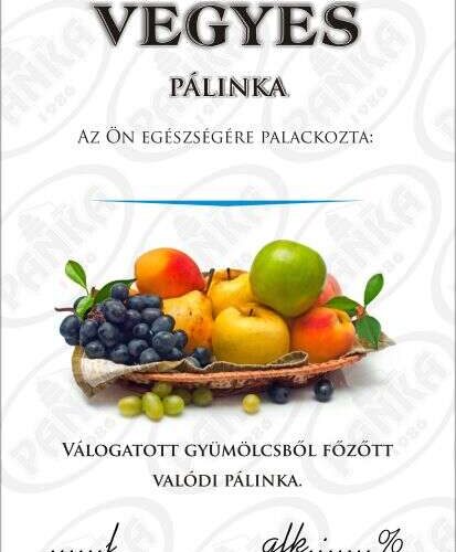 Matrica vegyes pálinka 50db/csom