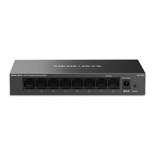 Mercusys MS108GS Unmanaged Gigabit Ethernet Fekete hálózati switch