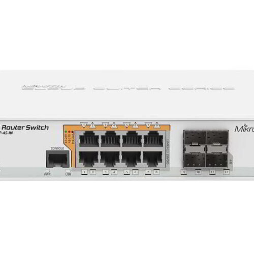 MikroTik CRS112-8P-4S-IN L5 PoE Gigabit Cloud Switch - Fehér
