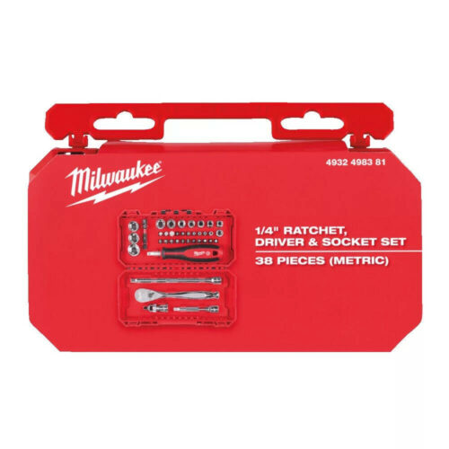 Milwaukee 1/4&- 039; Racsnis dugókulcs készlet 38 részes