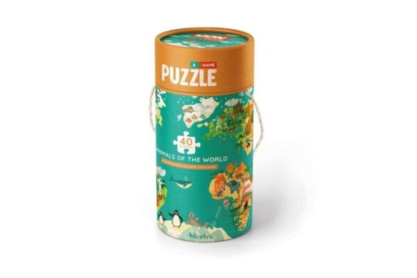 Mon - A világ állatai 40db-os puzzle és társasjáték (MON200113)