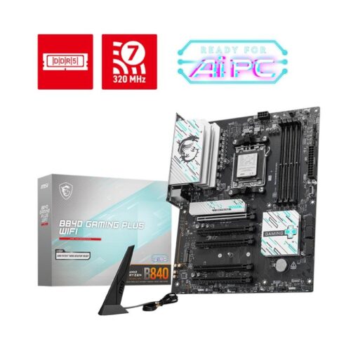 MSI B840 GAMING PLUS WIFI alaplap AMD B840 Socket AM5 ATX