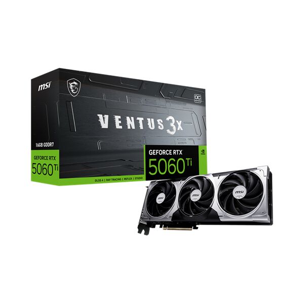 Msi videokártya pci-ex16x nvidia rtx 5060 ti ventus 3x 16gb ddr7...