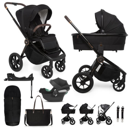 MUUVO KÉSZLET Babakocsi Quick SE 2 Sunset black szett 2in1 + CYBE...