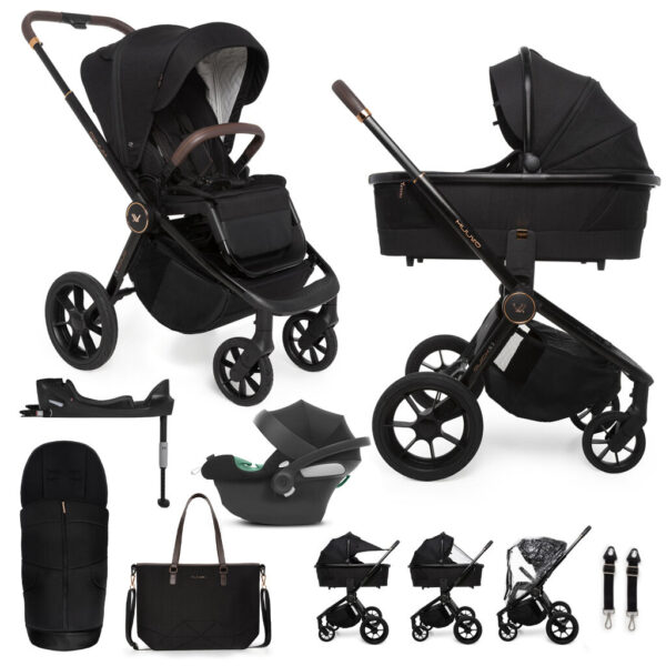 MUUVO KÉSZLET Babakocsi Quick SE 2 Sunset black szett 2in1 + CYBE...