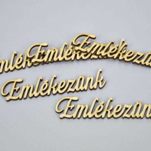 Natúr fa -"Emlékezünk" felirat 5db/csomag