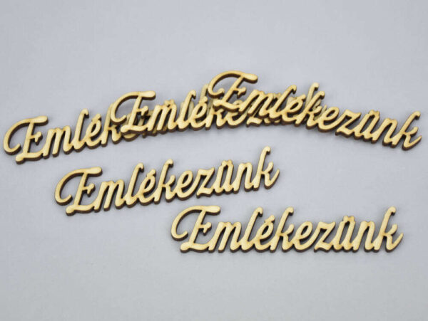 Natúr fa -"Emlékezünk" felirat 5db/csomag