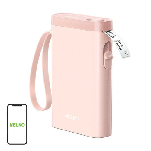 Nelko P21 thermal label printer (pink) (P21 Pink)