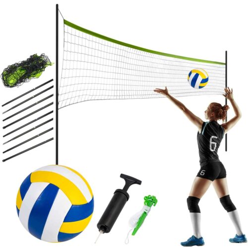 Neo-Sport Röplabda és tollaslabda háló és keret 570cm - Zöld