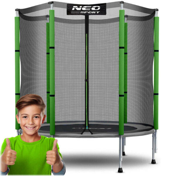 NeoSport külső hálós Trambulin 140cm - Zöld