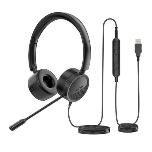 New Bee NB-H360 vezetékes fejhallgató mikrofonnal