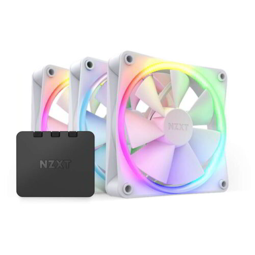 NZXT F120 RGB Triple PWM 120mm Rendszerhűtő ventilátor 3db - Fehér