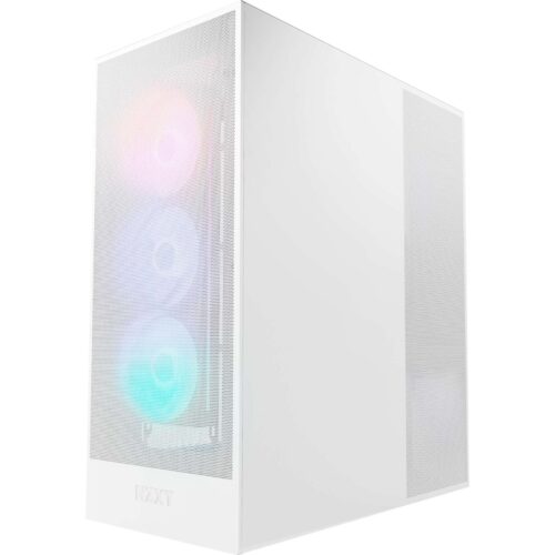 NZXT H7 Flow RGB Midi Torony Számítógépház - Fehér