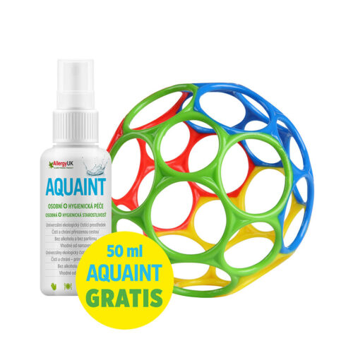 OBALL Játék Oball™ Classic 10 cm mix színek 0hó + AQUAINT  50 ml