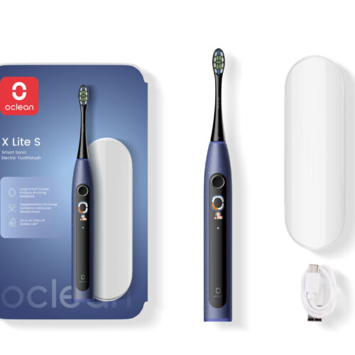 Oclean X Lite S Sötétkék Smart Sonic fogkefe Szett