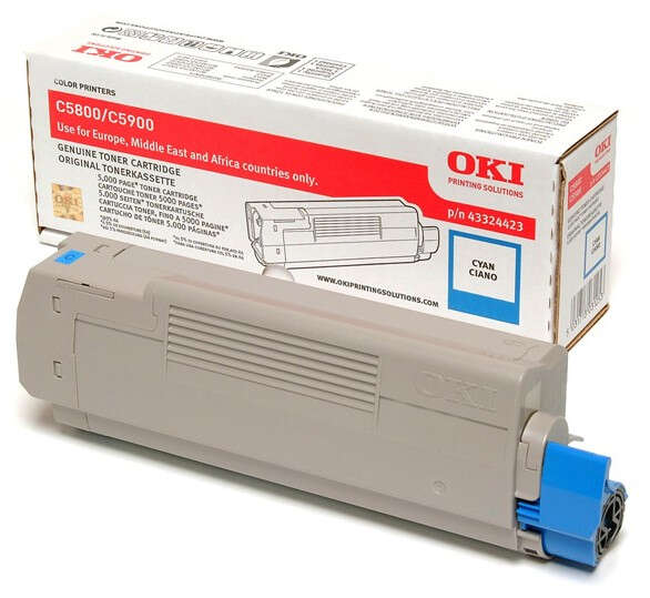 OKI 43324423 festékkazetta 1 dB Eredeti Cián