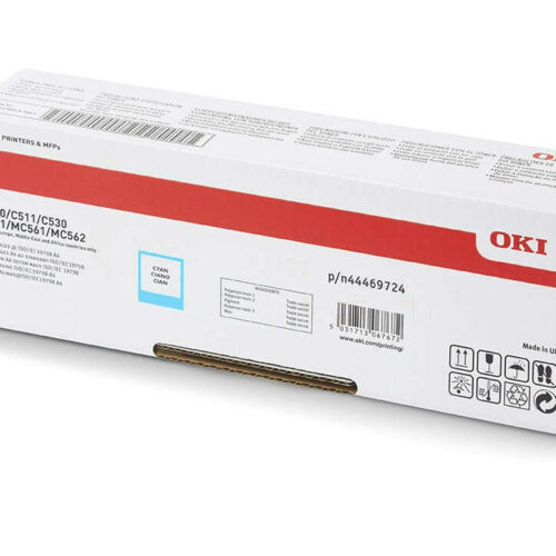 Oki C510 C530 lézertoner eredeti Cyan 5K 44469724