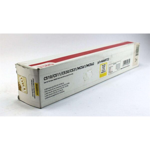 Oki C510 C530 lézertoner eredeti Yellow 5K 44469722