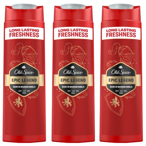 Old Spice Epic 3in1 férfi Sampon és Tusfürdő 3x400ml
