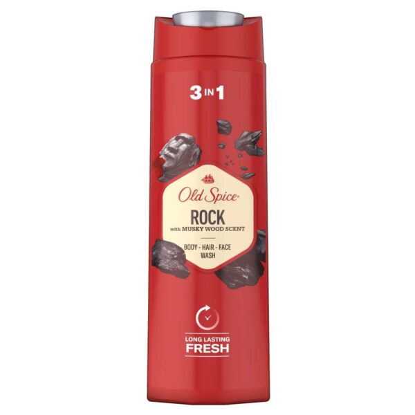 Old Spice Rock 3in1 férfi Tusfürdő és Sampon 400ml