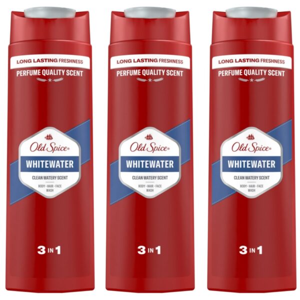 Old Spice Whitewater 3in1 férfi Tusfürdő 3x400ml