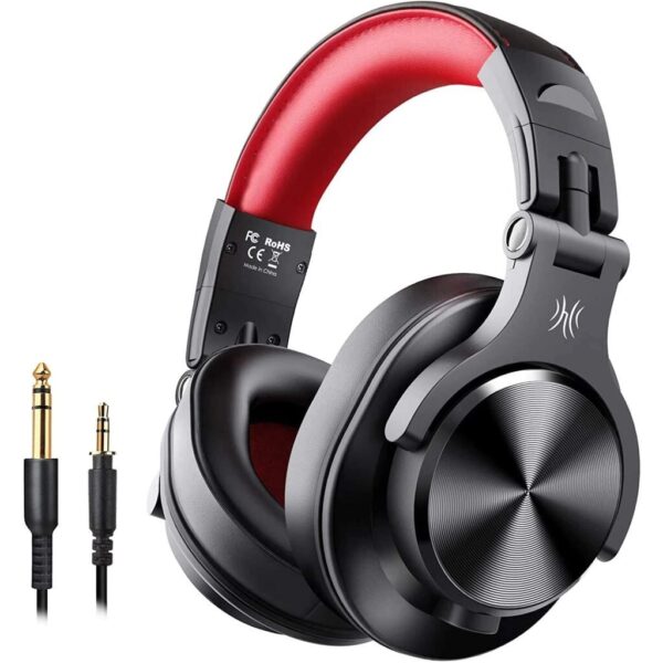 OneOdio A70 Bluetooth fejhallgató fekete/piros (6974028140175)