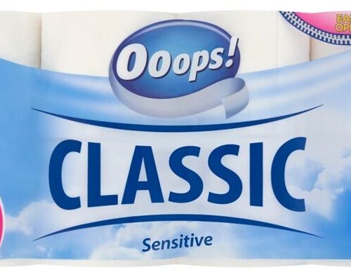 Ooops! Classic Sensitive 3 rétegű Toalettpapír 16 tekercs
