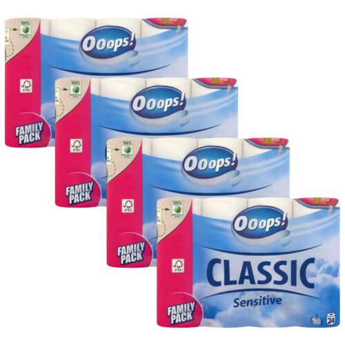 Ooops! Classic Sensitive 3 rétegű Toalettpapír 4x32 tekercs